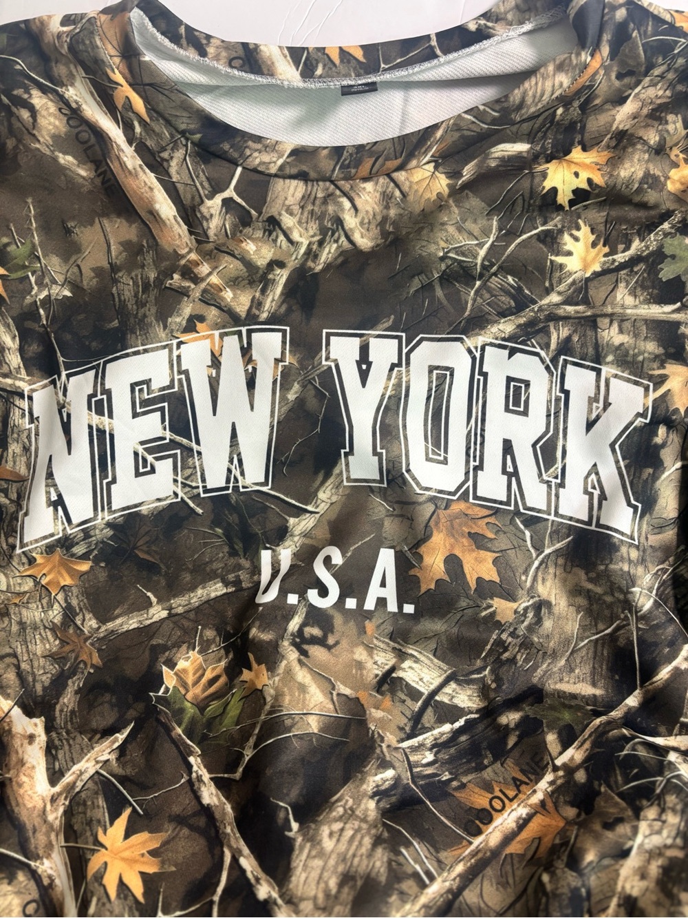 Long sleeve Camo Crewneck Sweater - Brown/Green - Picture 4 of 6